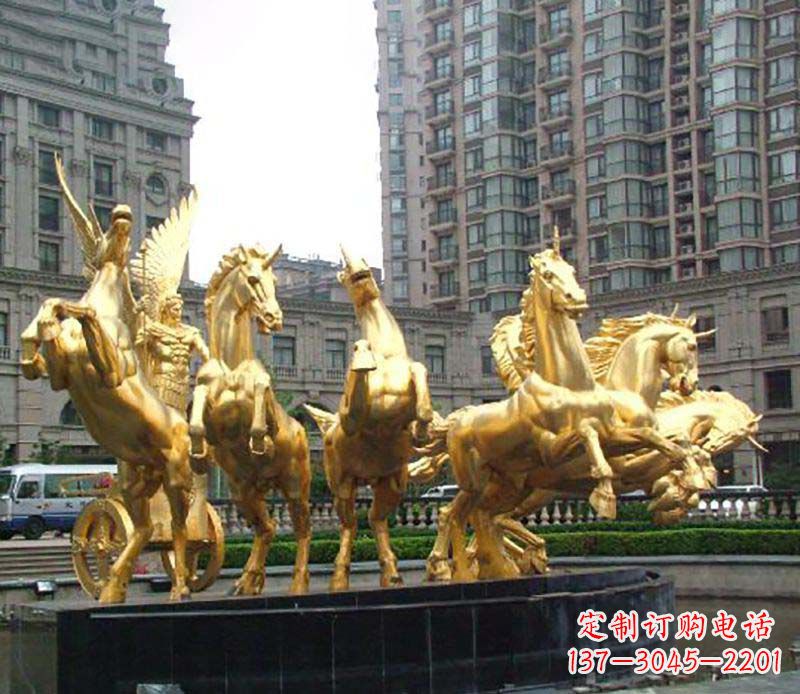 兰州八马群阿波罗铜雕
