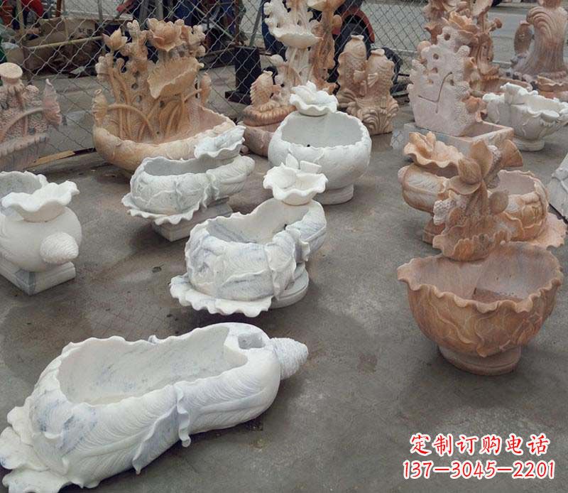 兰州白菜水盆景观石雕