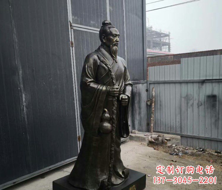 兰州扁鹊人物古代名医铜雕摆件