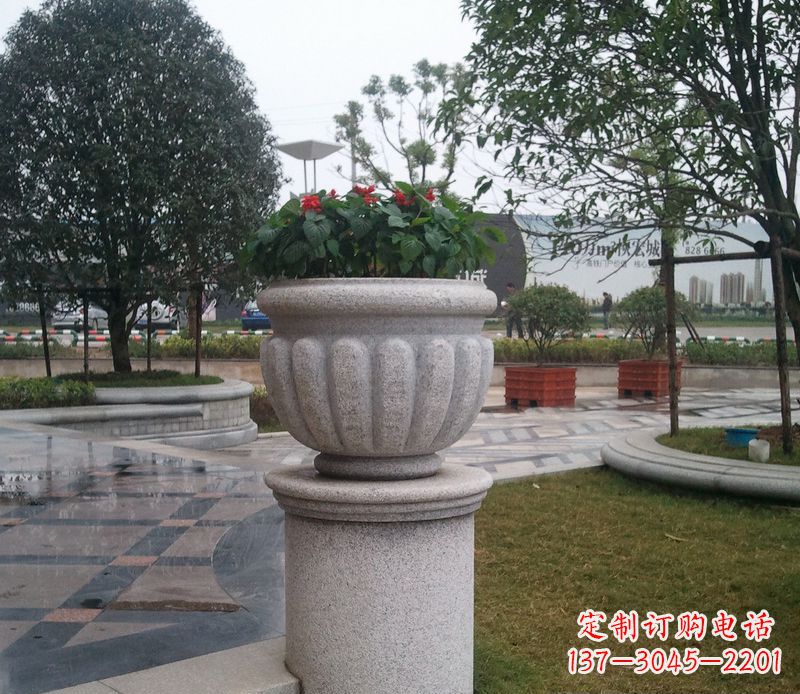 兰州精美大理石花盆