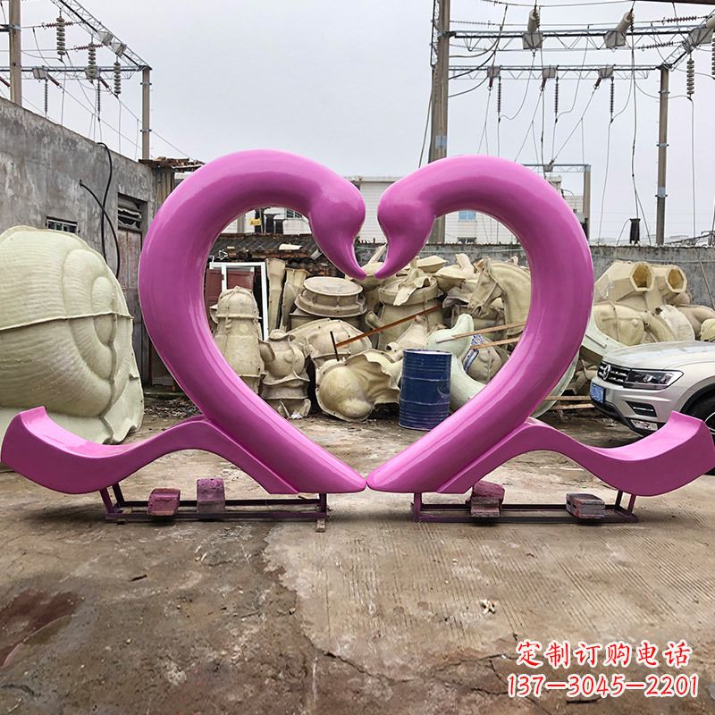 兰州玻璃钢天鹅雕塑