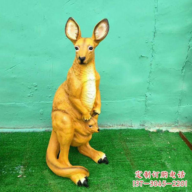 兰州玻璃钢袋鼠雕塑