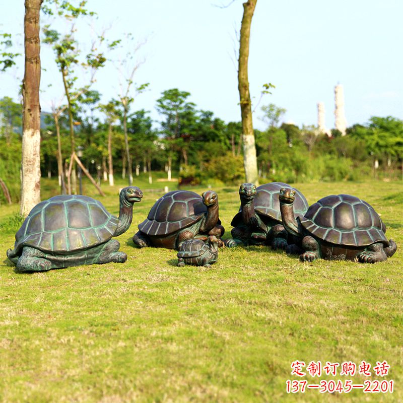 兰州玻璃钢乌龟雕塑——景观艺术的精美之作