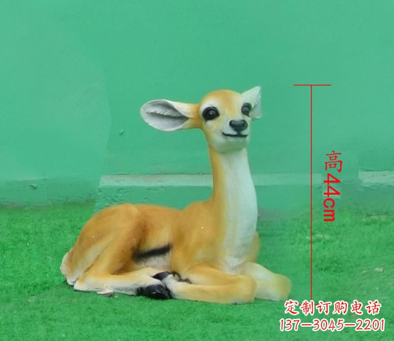 兰州玻璃钢制作的羚羊雕塑