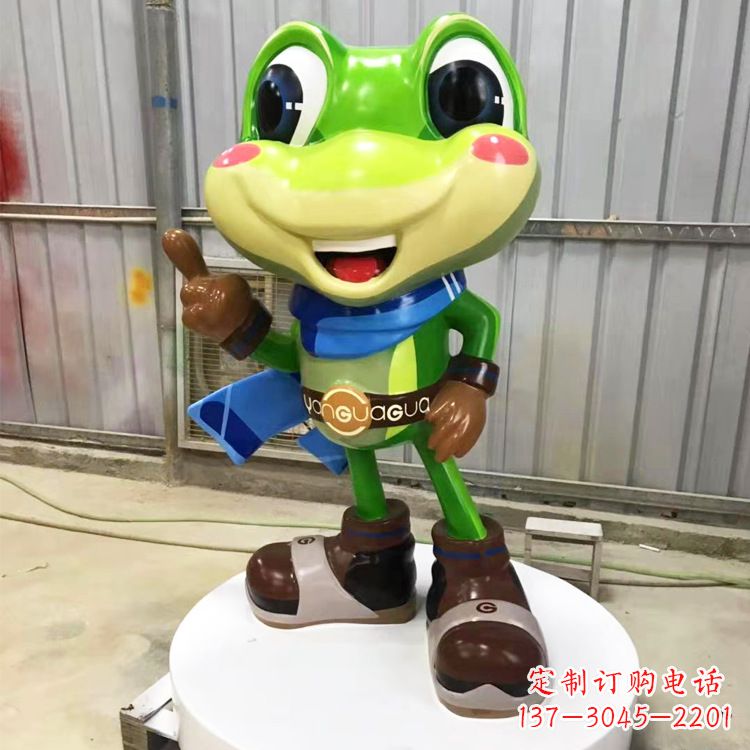 兰州玻璃钢青蛙雕塑——为商场儿童游乐场增添点缀