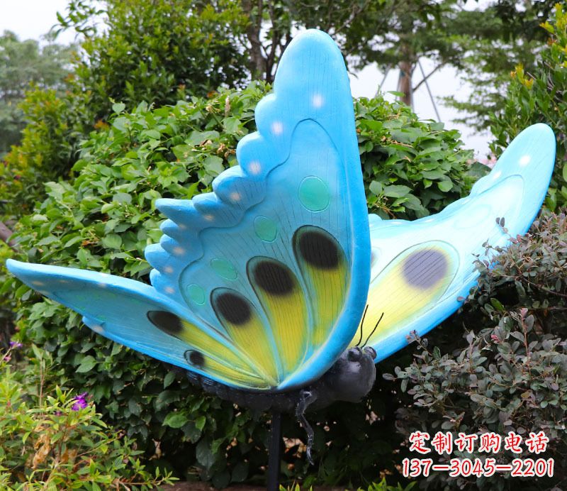 兰州玻璃钢树脂仿真蝴蝶雕塑