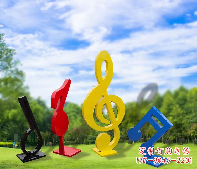 兰州精美的不锈钢音符雕塑