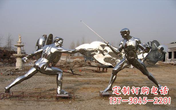 兰州不锈钢雕刻的运动员雕塑