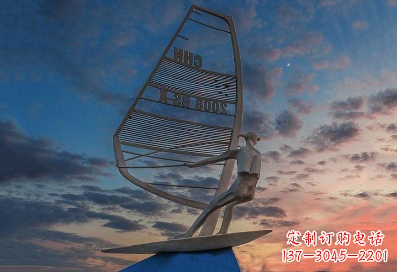 兰州不锈钢帆船雕塑——象征着美丽的梦想
