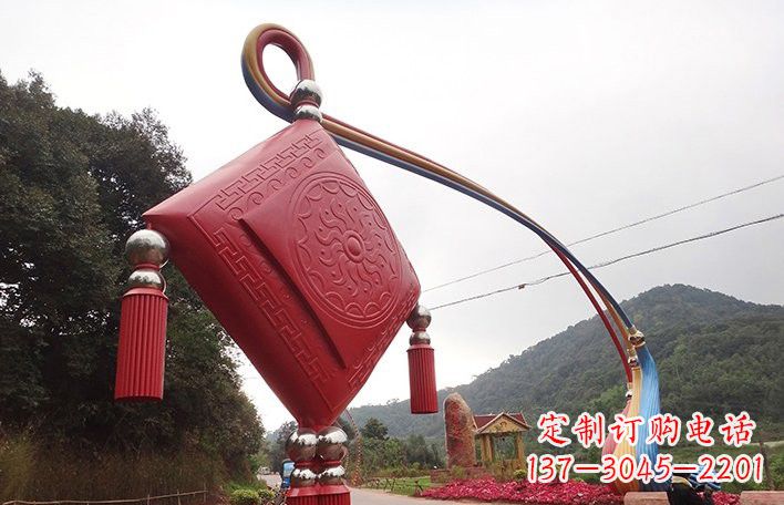 兰州精美不锈钢拱门雕塑