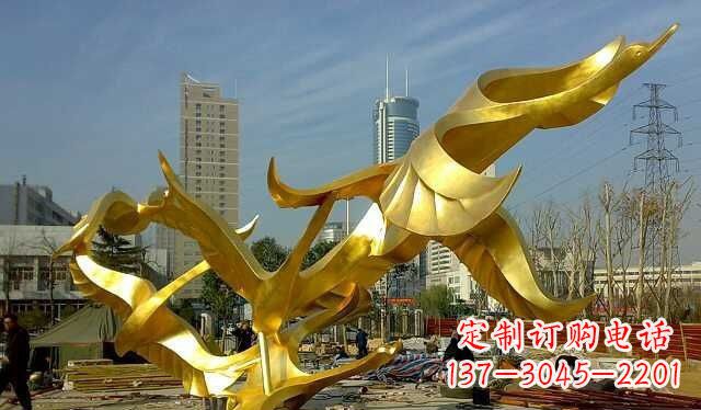 兰州不锈钢大雁雕塑——一件传承中华文化的艺术杰作
