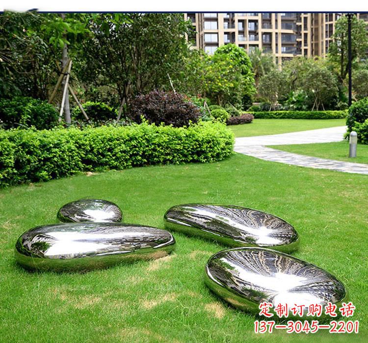 兰州不锈钢鹅卵石镜面雕塑