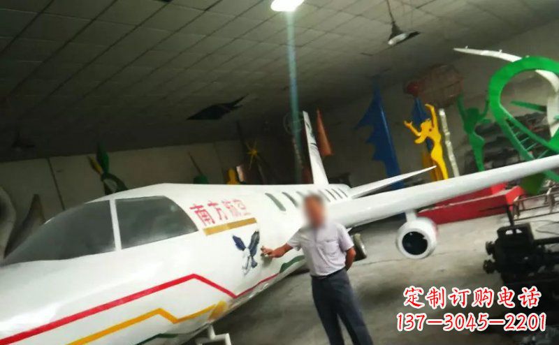 兰州不锈钢飞机雕塑精美的艺术作品