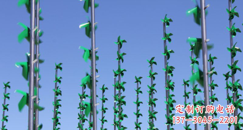 兰州螺旋风车给广场景观带来的旋转欢乐