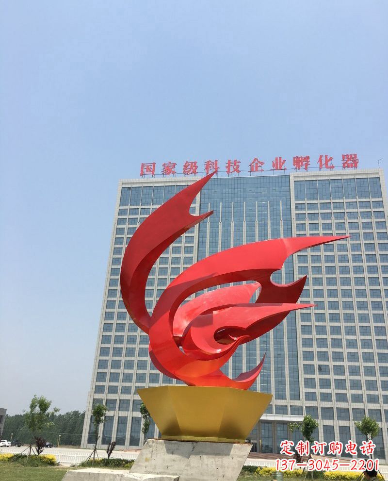 兰州不锈钢凤凰雕塑222