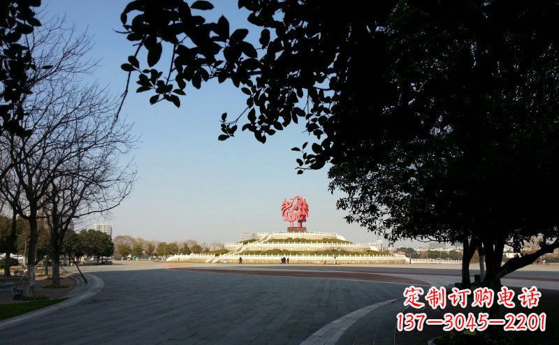 兰州不锈钢凤凰广场雕塑