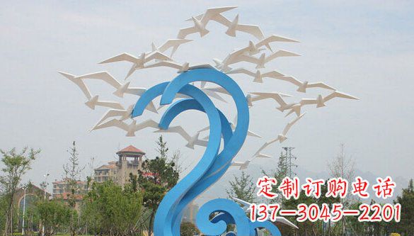 兰州鸽子雕塑不锈钢的象征