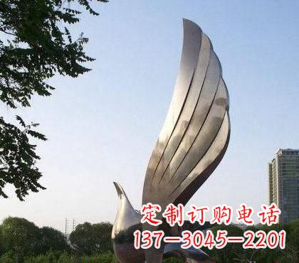 兰州不锈钢鸽子雕塑2
