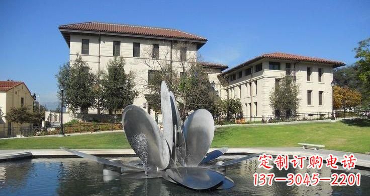 兰州不锈钢喷泉雕塑——美的象征
