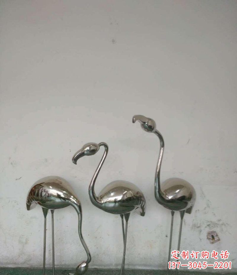 兰州不锈钢火烈鸟雕塑精美的艺术之作