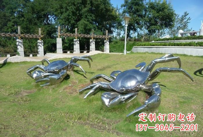兰州不锈钢公园螃蟹雕塑