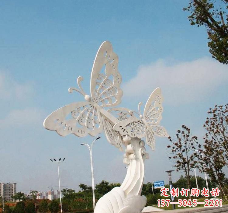 兰州不锈钢广场蝴蝶雕塑