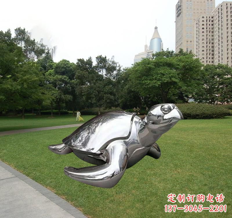 兰州不锈钢海龟雕塑