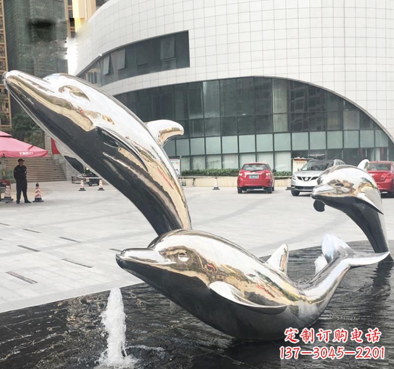 兰州不锈钢海豚雕塑艺术与美的结合