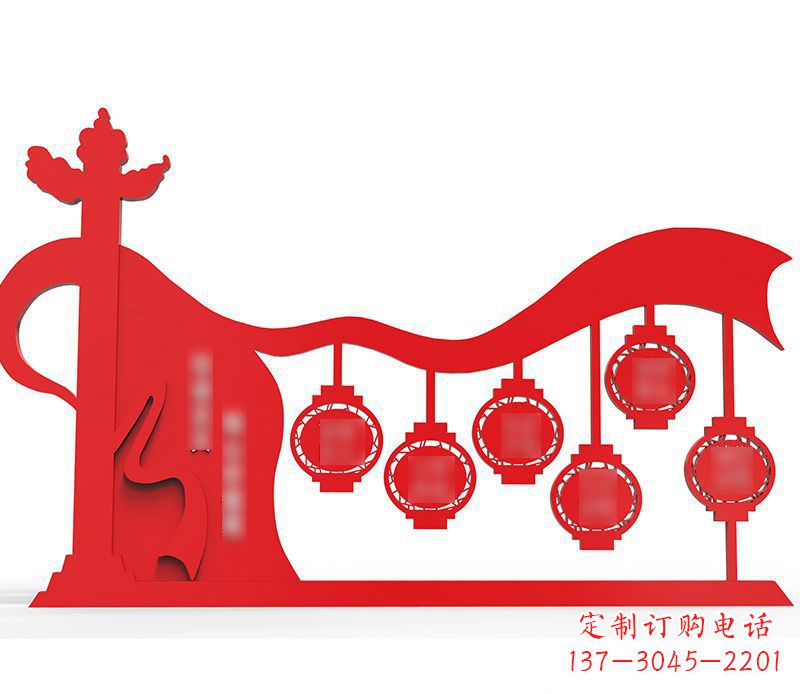 兰州不锈钢华表灯笼社会主义核心价值观