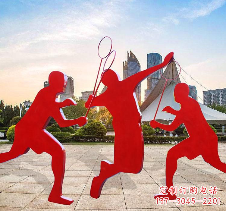 兰州不锈钢羽毛球雕塑艺术与运动的完美结合