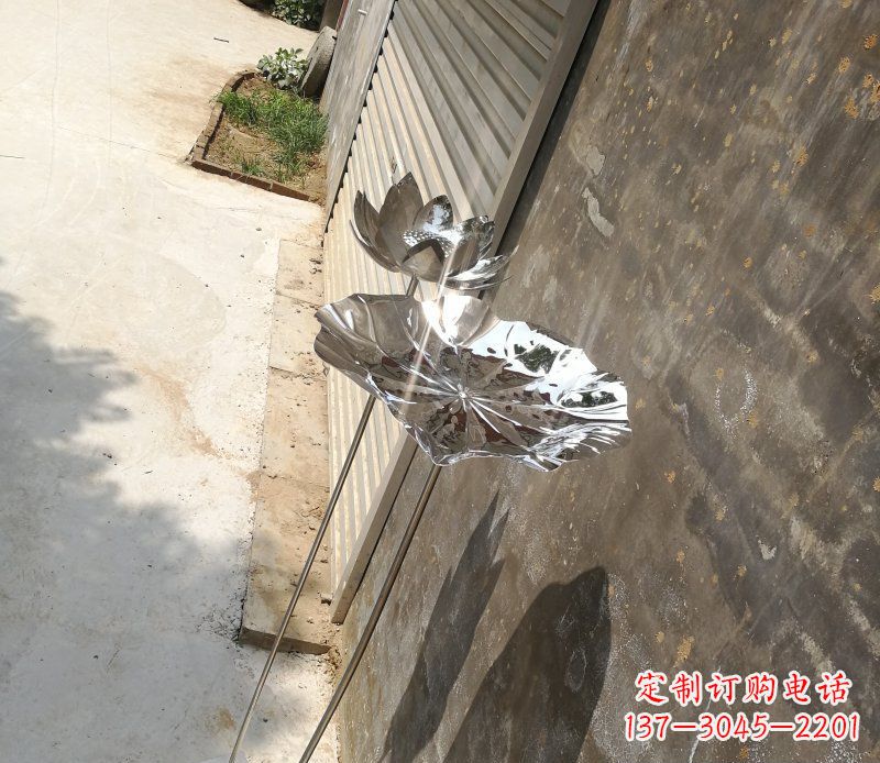 兰州不锈钢荷叶雕塑精美的艺术瑰宝