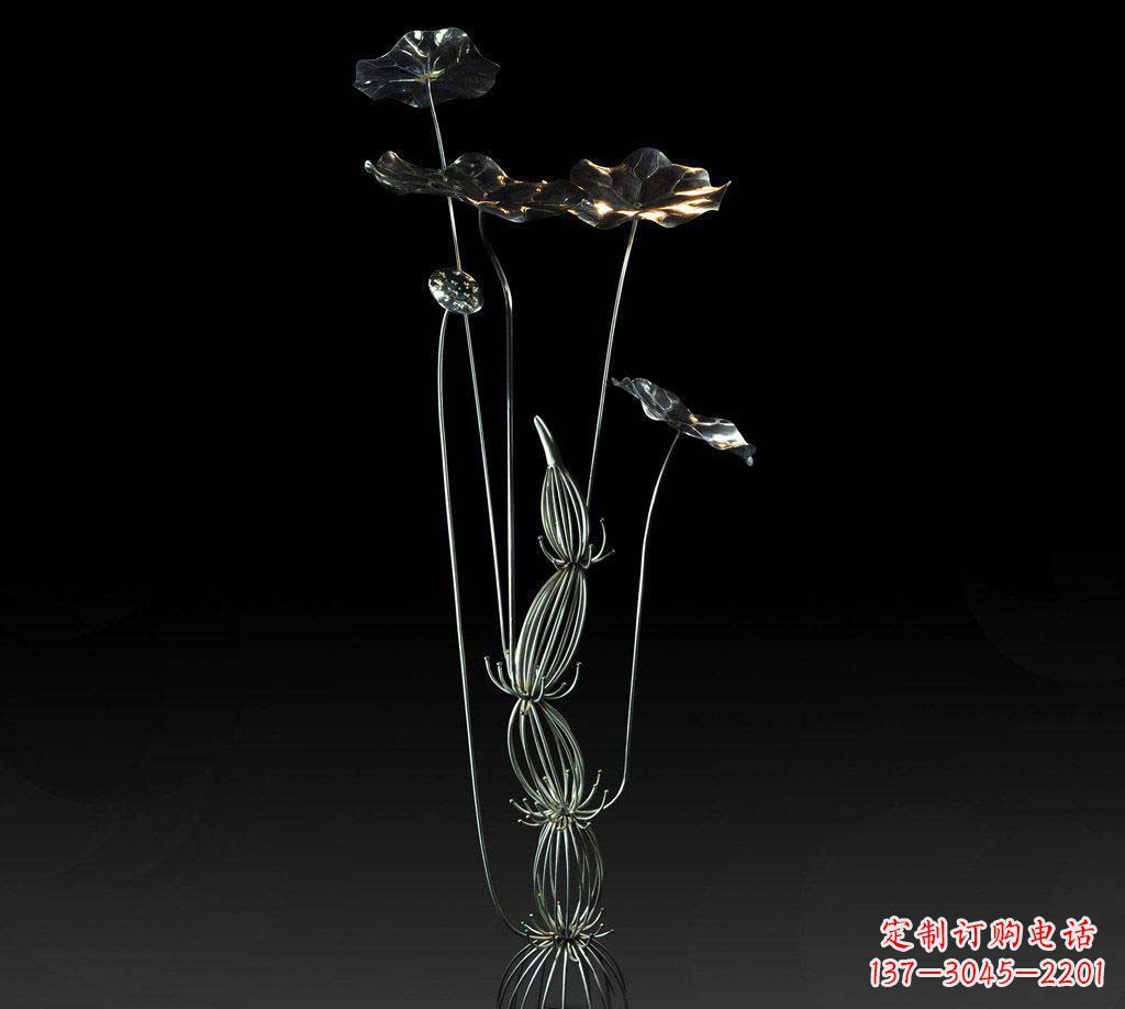 兰州不锈钢荷叶雕塑精致优雅的艺术宝藏
