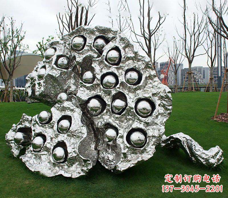 兰州不锈钢莲蓬雕塑——精美极致的艺术品