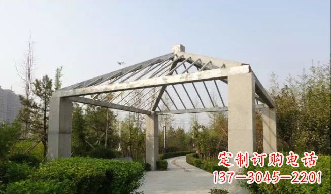 兰州不锈钢凉亭雕塑点缀公园景观