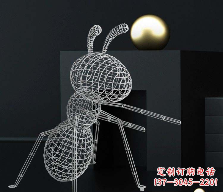 兰州不锈钢镂空蚂蚁造型雕塑