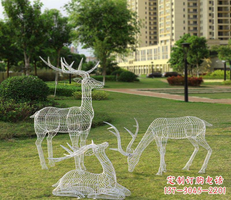 兰州精美梅花鹿雕塑,传承祖先文化瑰宝