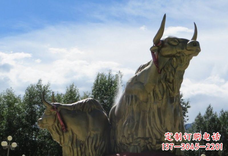 兰州不锈钢牦牛雕塑一种传统文化的精美传承