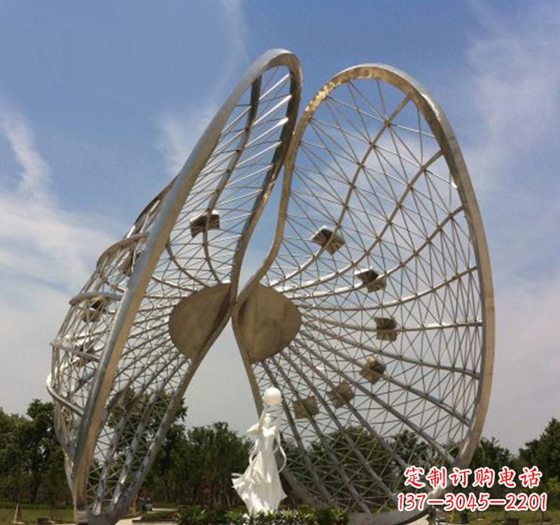 兰州不锈钢美陈贝壳雕塑精美的艺术品