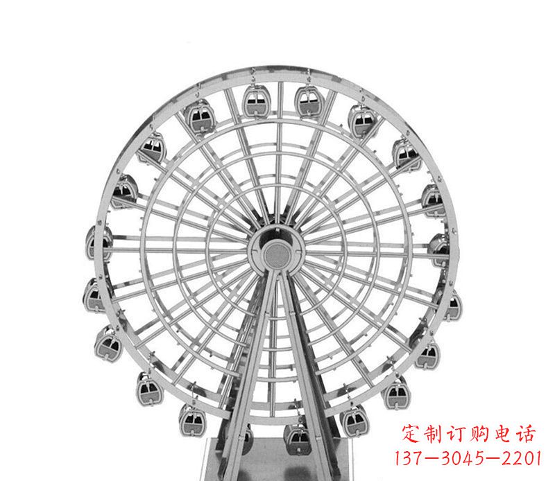 兰州不锈钢摩天轮雕塑引领城市风采