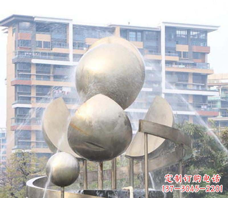 兰州不锈钢喷泉雕塑美丽与自然的完美结合