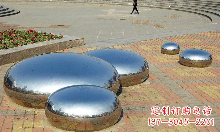 兰州不锈钢水滴雕塑艺术与美的完美结合