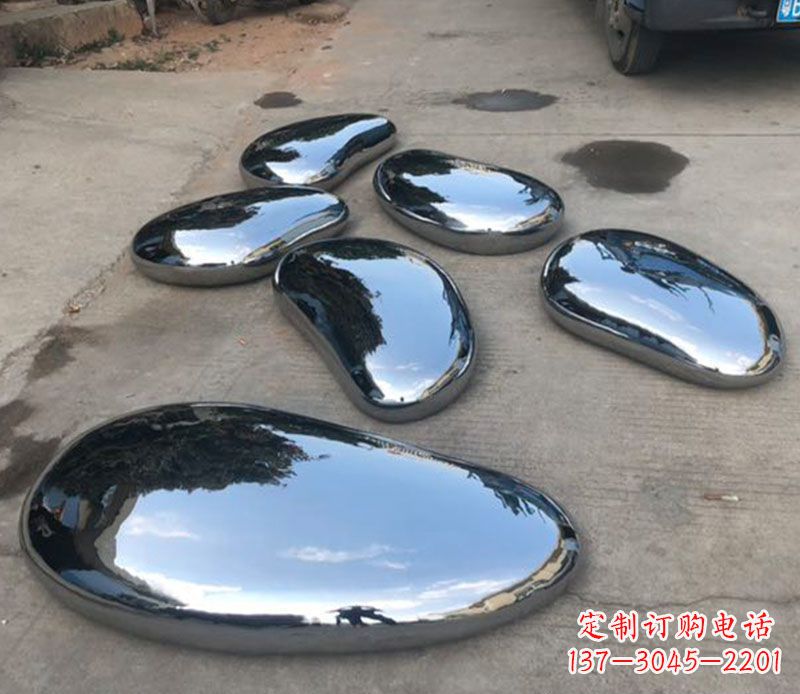 兰州不锈钢水滴公园雕塑