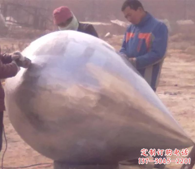 兰州不锈钢水滴广场雕塑