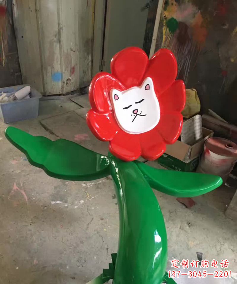 兰州不锈钢太阳花雕塑美丽的景观装饰