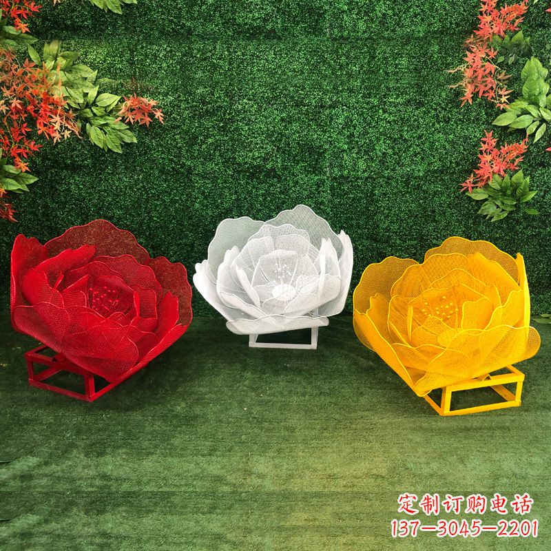 兰州不锈钢玫瑰雕塑精致的艺术品