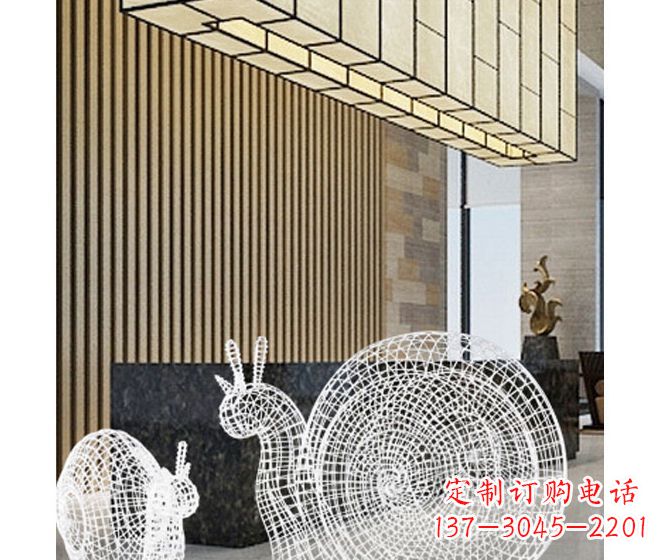 兰州不锈钢蜗牛雕塑精致多姿