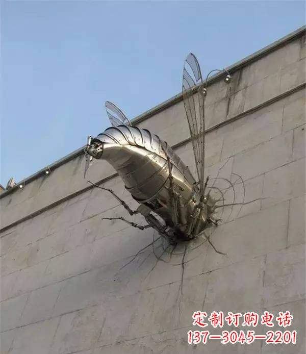 兰州美丽的不锈钢无头动物雕塑
