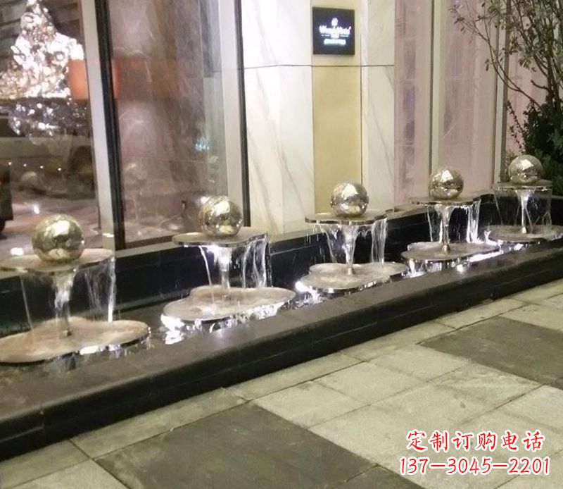 兰州不锈钢小喷泉雕塑