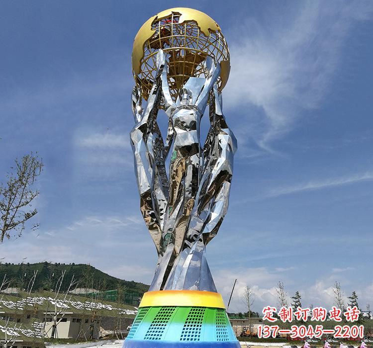兰州不锈钢艺术地球仪雕塑