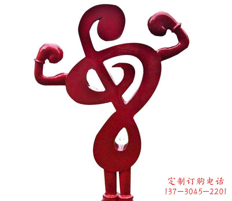 兰州不锈钢音符景观人物雕塑